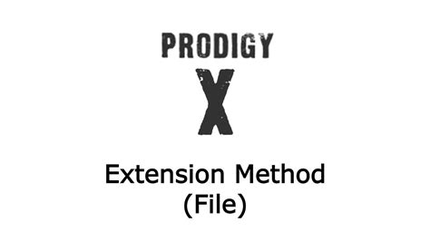 prodigy x extension|prodigy x download file.